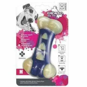 CHEWBO TRIBONE M  SIZE - CLEAN DENTAL BLUE Pets Qatar