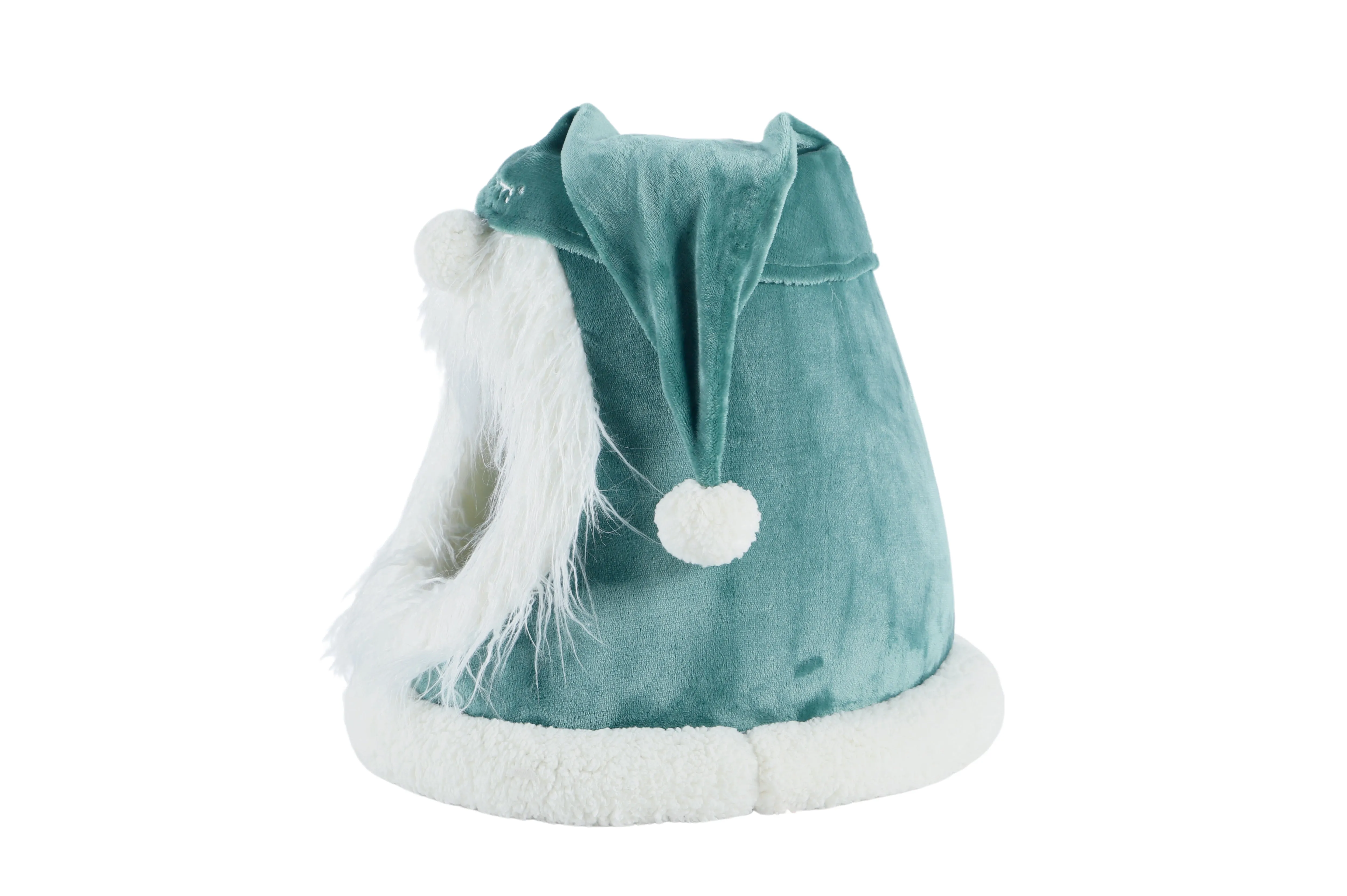 Christmas Cat cushion Green Festive Hat
