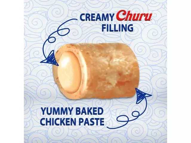 Churu Fun Bites Chicken Recipe wraps Tuna 22gx6 Pouches Pets Qatar