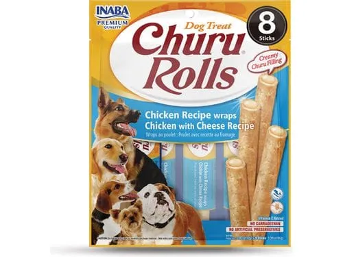 Churu Rolls for Dog Chicken Recipe wraps Chicken with Cheese Recipe Pets Qatar
