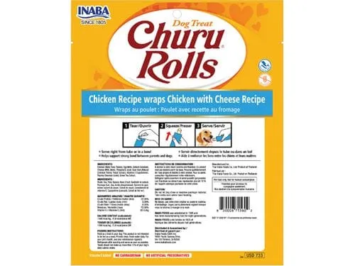Churu Rolls for Dog Chicken Recipe wraps Chicken with Cheese Recipe Pets Qatar