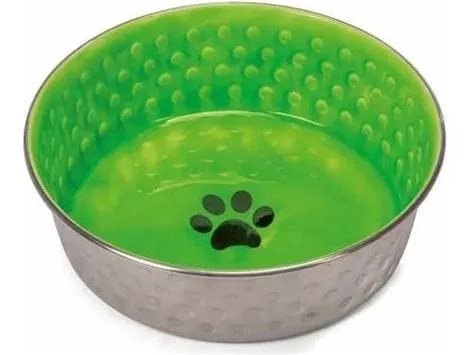 Ciotola Acciaio C/Bordo Gomma E Fin.Ceramica 1,9L Pets Qatar
