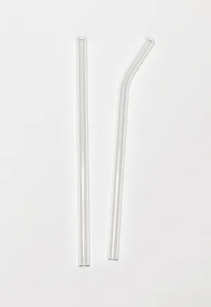 Clear Glass Reusable Straw- Straight/Bent Charlotte's Pet