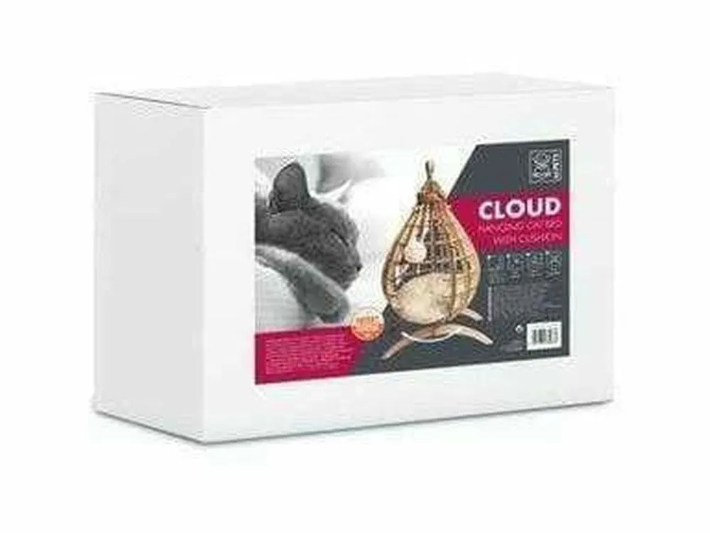 CLOUD CAT BED WITH CUSHION BROWN Pets Qatar