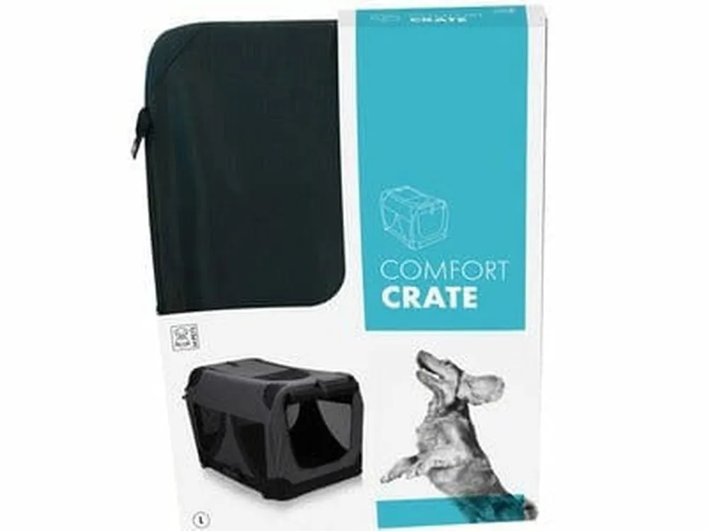 COMFORT CRATE - L BLACK Pets Qatar