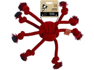 Coto Eco Rope Dog Toys Red Spider 38CM Pets Qatar
