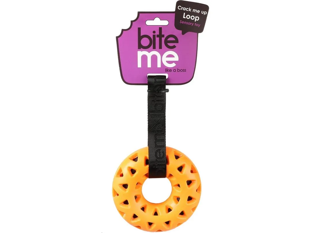 Crack me up - loop 27x14x4,5cm orange/black Pets Qatar