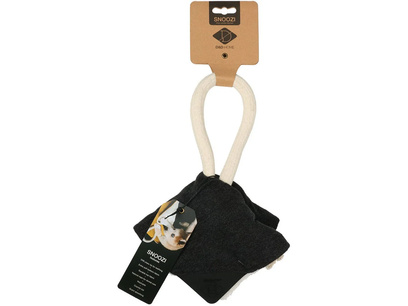 Cuddle Cloth Snoozi 30X30X5Cm Black Pets Qatar