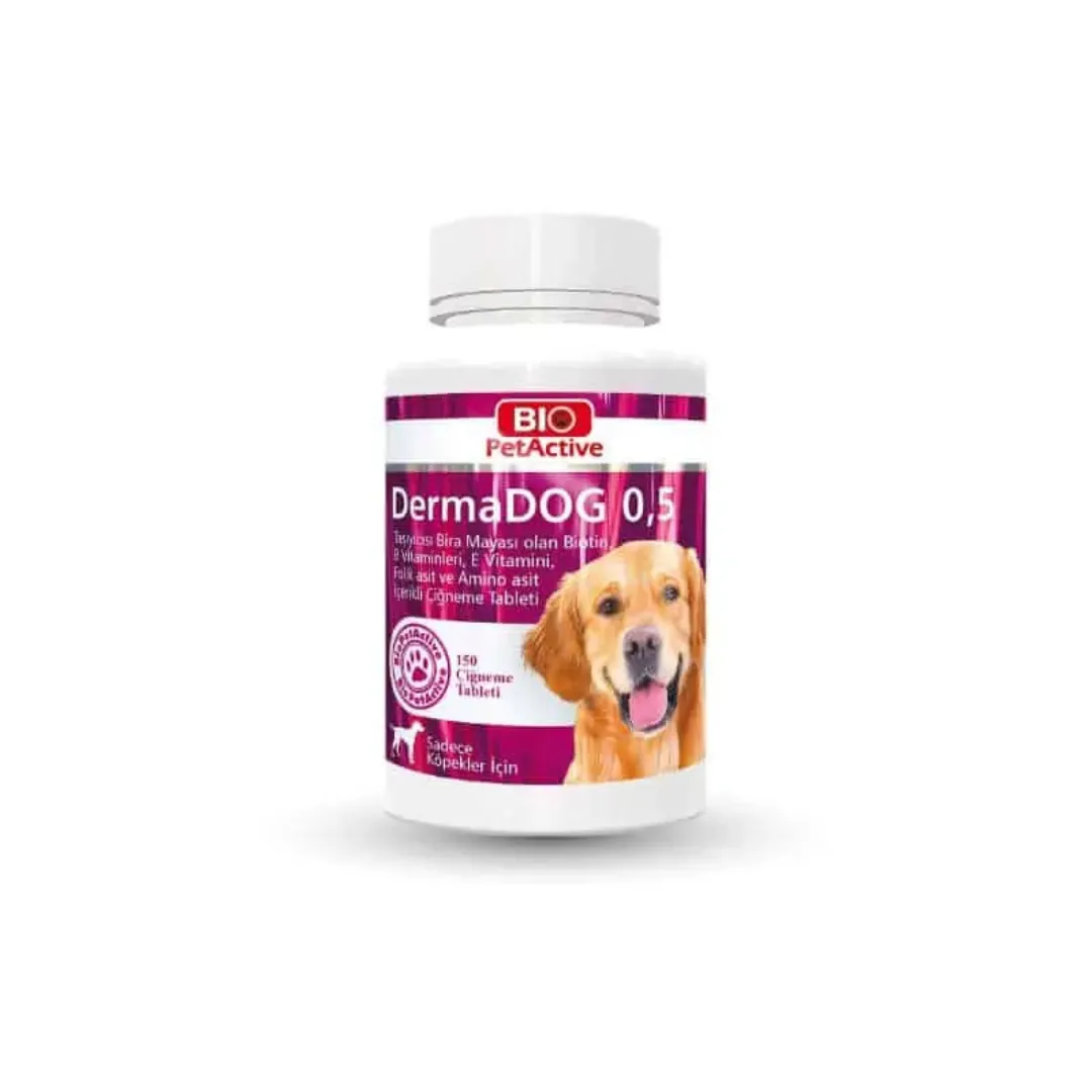 DermaDog 0,5 Small Breed (Garlic and Brewer`s Yeast Tablet) 60 T Pets Qatar