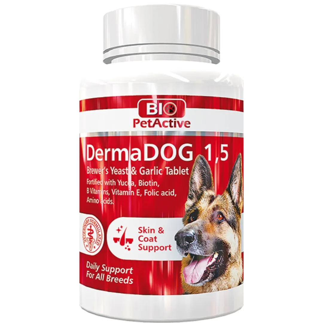 DermaDog 1,5 (Garlic and Brewer`s Yeast Tablet) 50 Tabs Pets Qatar