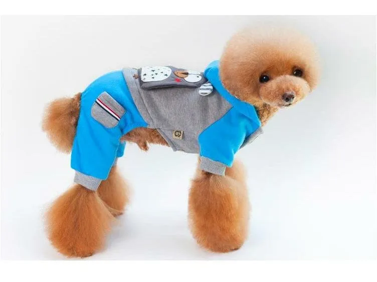 dog clothes Blue M WY-04 Pets Qatar