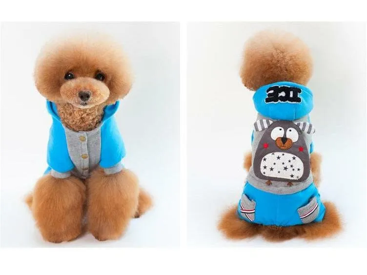 dog clothes Blue M WY-04 Pets Qatar