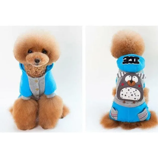 dog clothes Blue S WY-04 Pets Qatar
