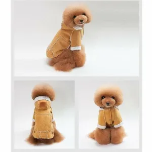 dog clothes  Light Brown M DW-21BR Pets Qatar