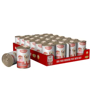 DOG FOOD MOOCHIE PATE WITH BEEF 24X400g Pets Qatar