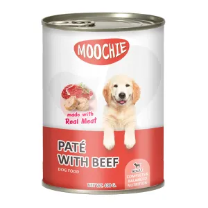 DOG FOOD MOOCHIE PATE WITH BEEF 400g Pets Qatar