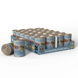 DOG FOOD MOOCHIE PATE WITH LAMB 24X400g Pets Qatar