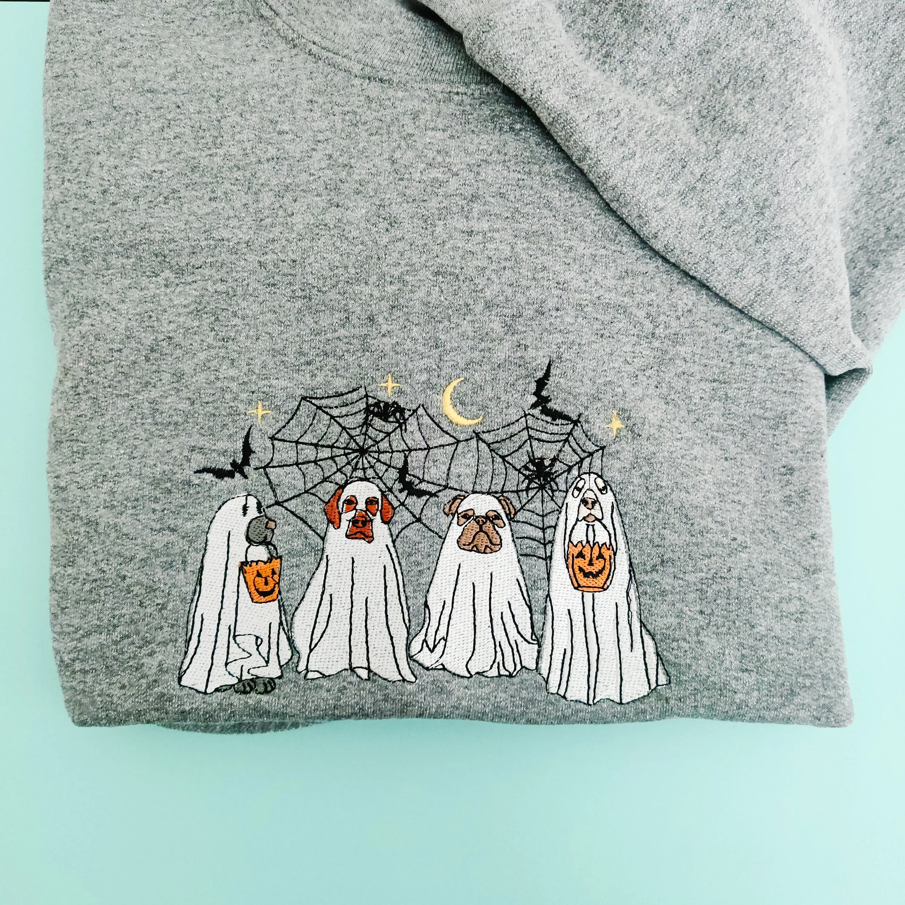 Dog ghost crew Sweater Charlotte's Pet