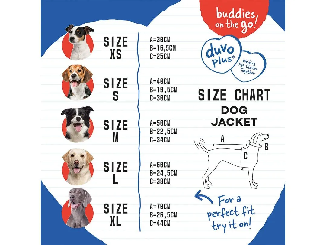 Dog jacket Urban XL - 70CM blue/grey Pets Qatar