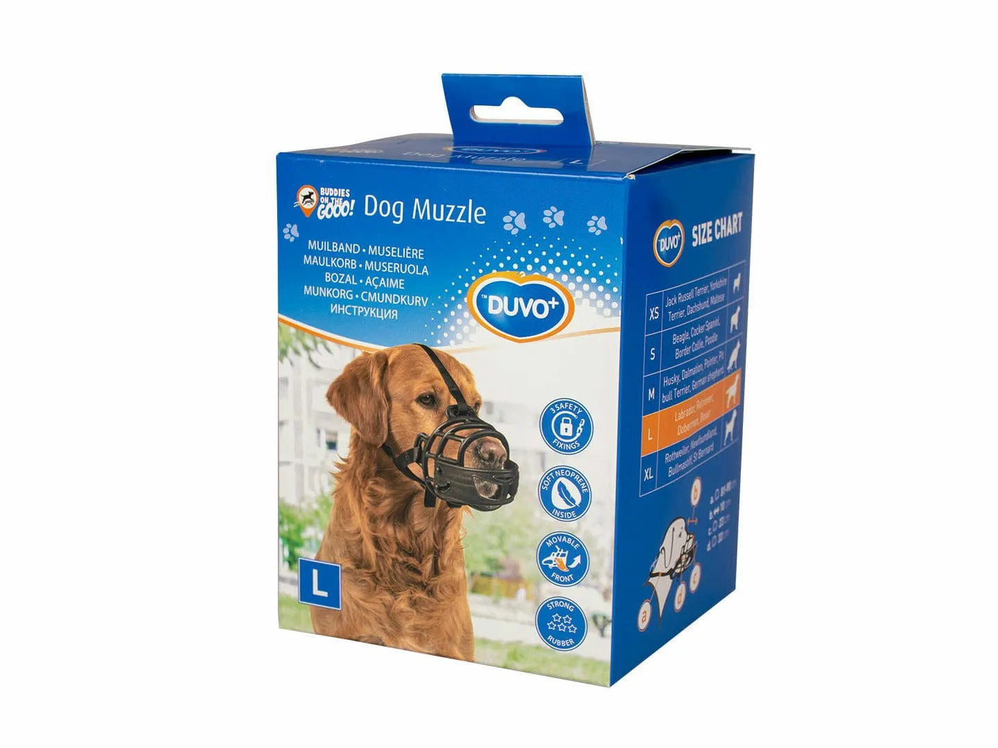 Dog muzzle rubber Large black/red Pets Qatar