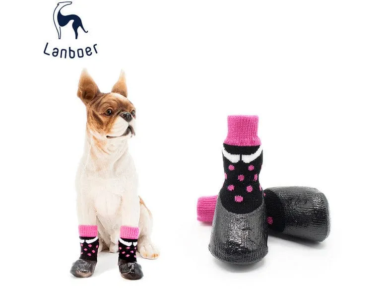 Dog Socks Black & Pink Pets Qatar