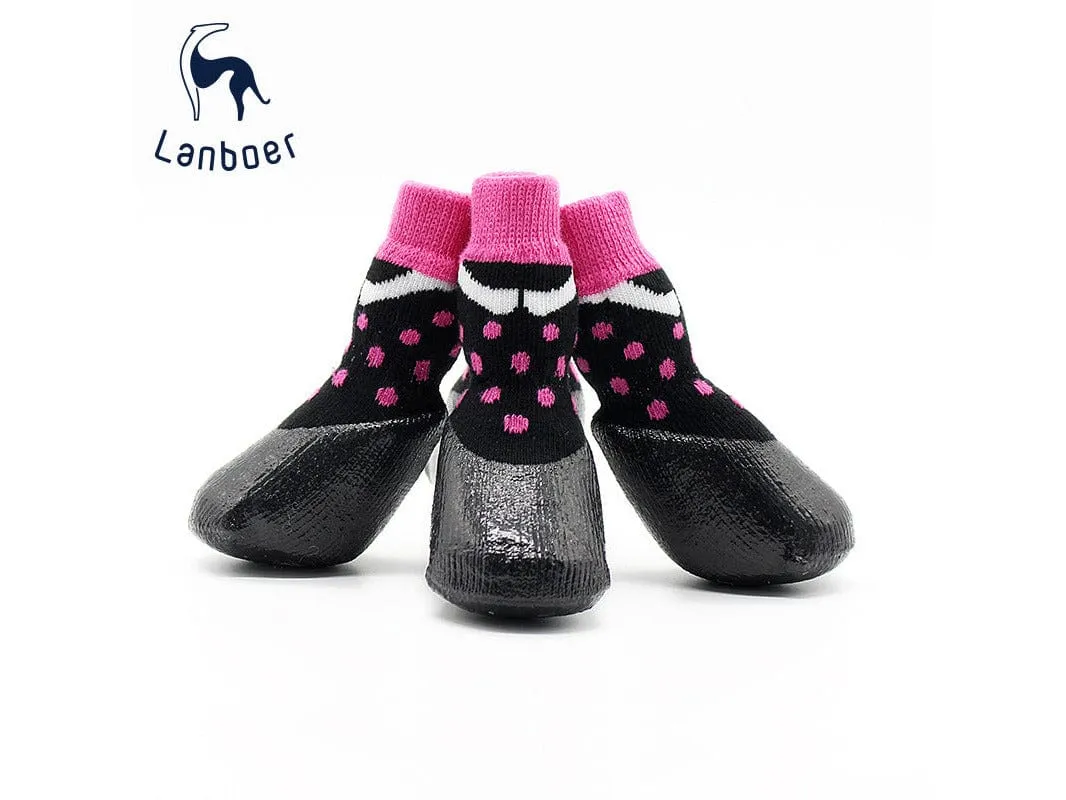 Dog Socks Black & Pink Pets Qatar