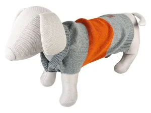 Dog Sweater Cozy Grey/Orange Pets Qatar