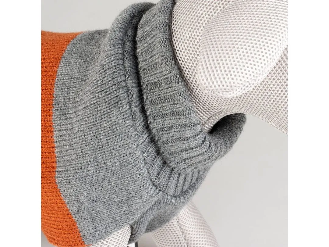 Dog Sweater Cozy Grey/Orange Pets Qatar