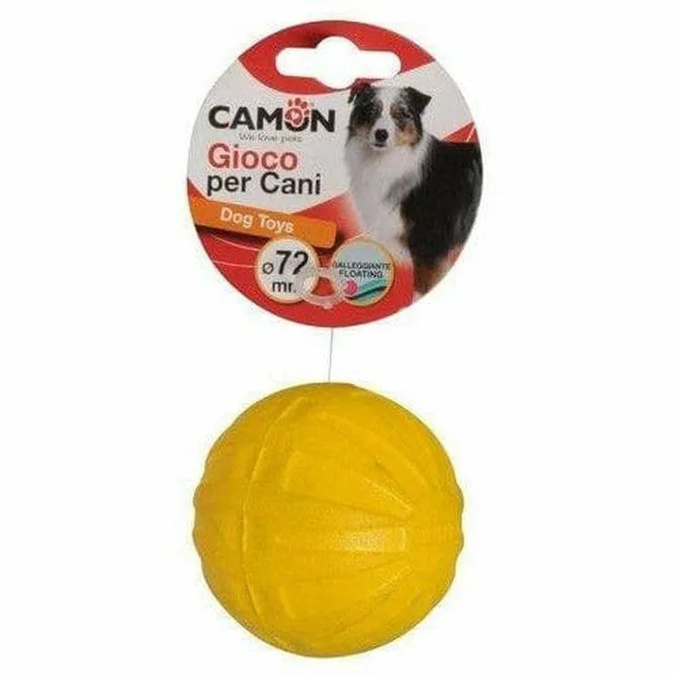 Dog Toy - Eva Ball - Yellow - 92Mm Pets Qatar