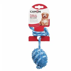 Dog toy - Rubber ball with rope Pets Qatar