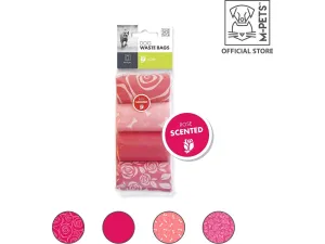 Dog Waste Bags ROSE - 8 x 15 pcs Pink Pets Qatar