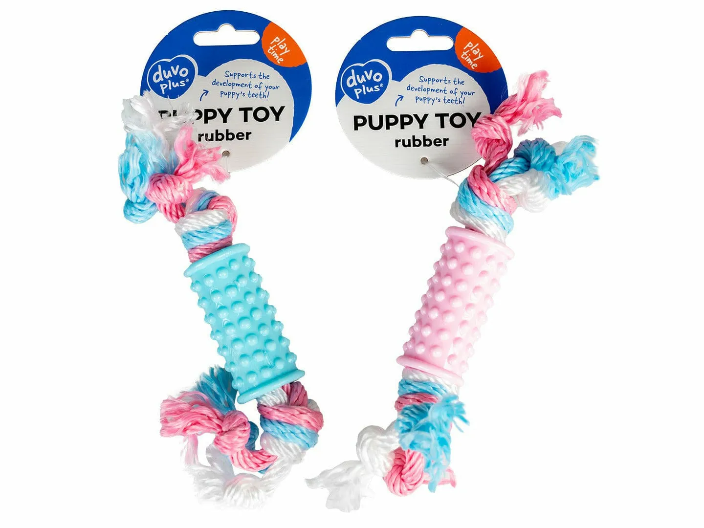 Dogtoy Puppy TPR Stick With nylon Rope 20cm Pets Qatar