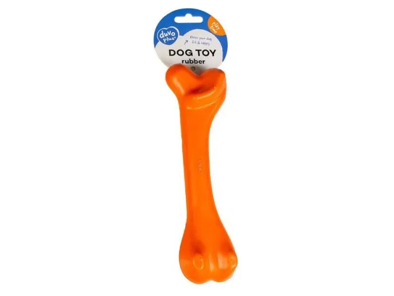 Dogtoy Rubber Dog Bone Charlie Mix 14cm mixed colors Pets Qatar