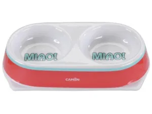 Double Melamine Bowl "Miao- 2X180Ml Pets Qatar
