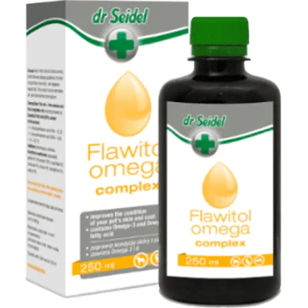 Dr Seidel-Flawitol Oil Omega Complex For Healthy Skin And Shiny Coat 250 Ml Pets Qatar