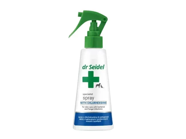 Dr Seidel-Spray With Chlorhexidine For Treatment Of Skin With Inflammatory Conditions 100Ml Pets Qatar