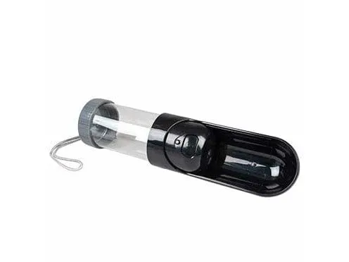 Drinking bottle compact 300ml - 6,5x6,5x18,5cm black Pets Qatar