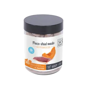 DUCK & PUMKIN CUBES
Freeze-dried snacks