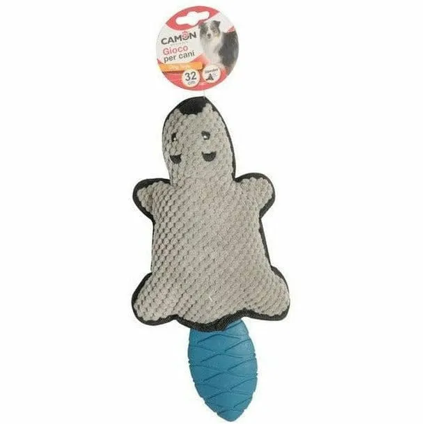 Fabric toy with TPR tail - Beaver with squeaker Pets Qatar