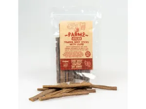 Farmz Atelier Tender beef sticks with liver  /-11cm - 100g Pets Qatar