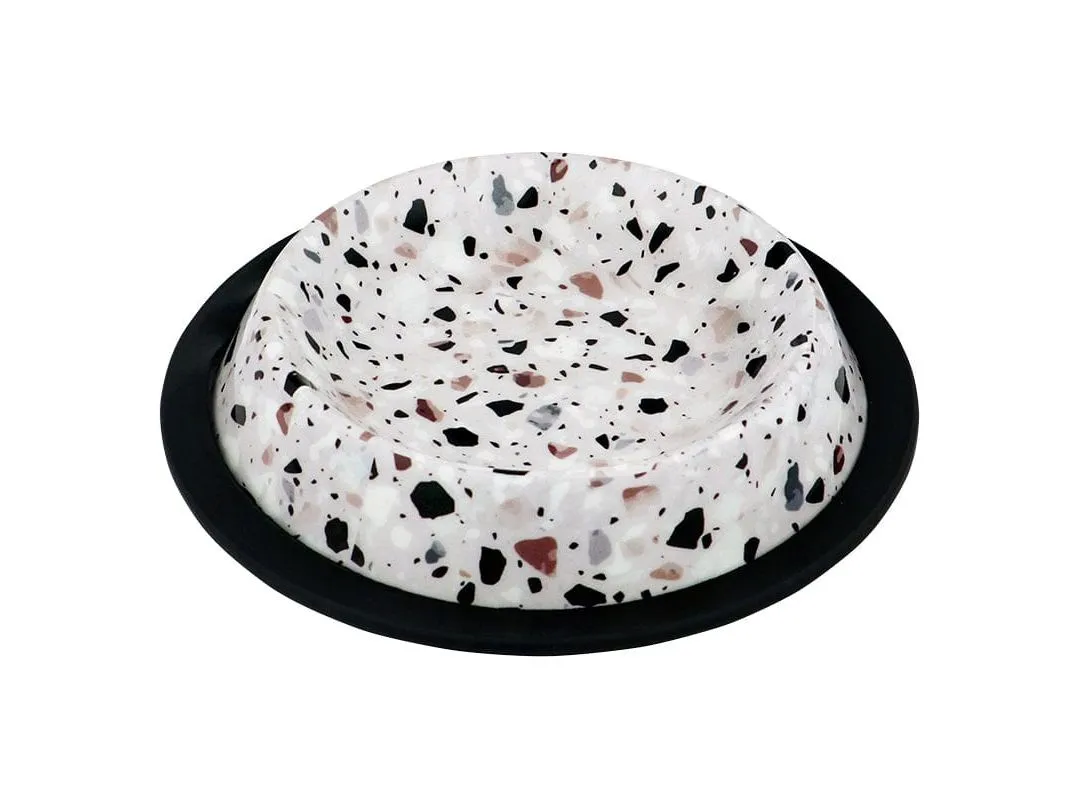 Feeding Bowl Deco Fix Terrazzo Look Pets Qatar