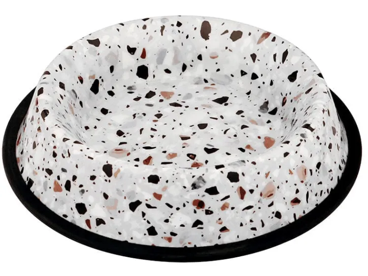Feeding Bowl Deco Fix Terrazzo Look Pets Qatar