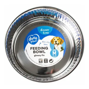 FEEDING BOWL GLOSSY FIX M - 16,5x16,5x5,7cm black Pets Qatar