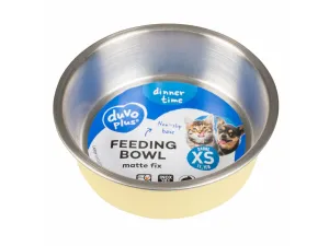 FEEDING BOWL MATTE FIX Ø11,1cm yellow Pets Qatar
