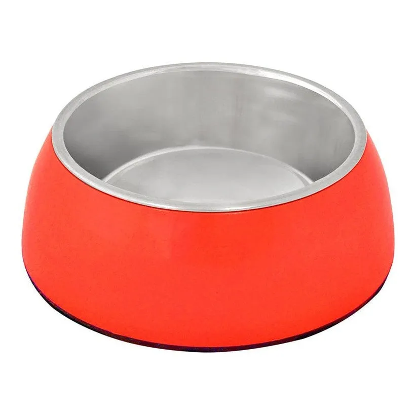 FEEDING BOWL   SOCKET GLOSSY UNO 200ml - Ø10cm red Pets Qatar