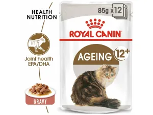 Feline Health Nutrition Ageing  12 Gravy (WET FOOD - Pouches)1x85g Pets Qatar