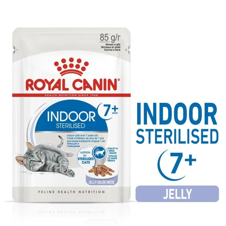 Feline Health Nutrition Indoor 7  Jelly (WET FOOD - Pouches) 12 x 85g Pets Qatar