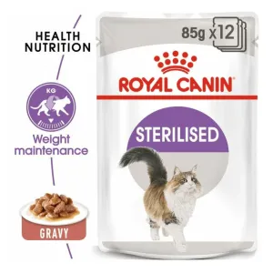 Feline Health Nutrition Sterilised Gravy (Wet Food -1X85G Pouche) Pets Qatar