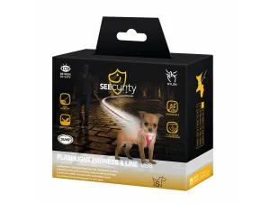 FLASHLIGHT HARNESS WITH LEASH 120x35-45cm/15mm Pets Qatar