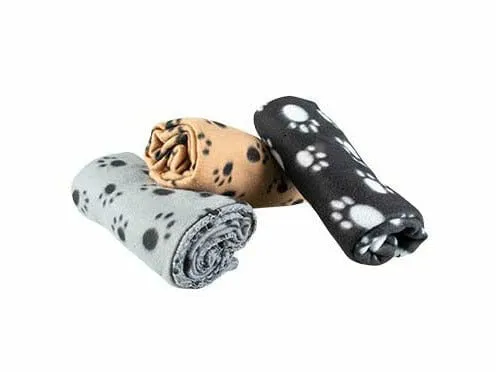 Fleece blanket 100x70x2cm mixed colors Pets Qatar